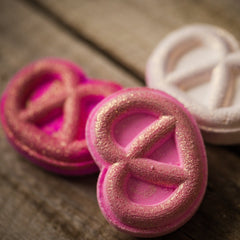 Snack time in the Bath! Pretzel Shaped Bombs