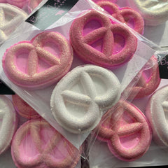 Snack time in the Bath! Pretzel Shaped Bombs