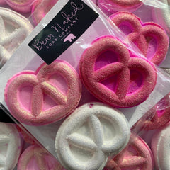 Snack time in the Bath! Pretzel Shaped Bombs